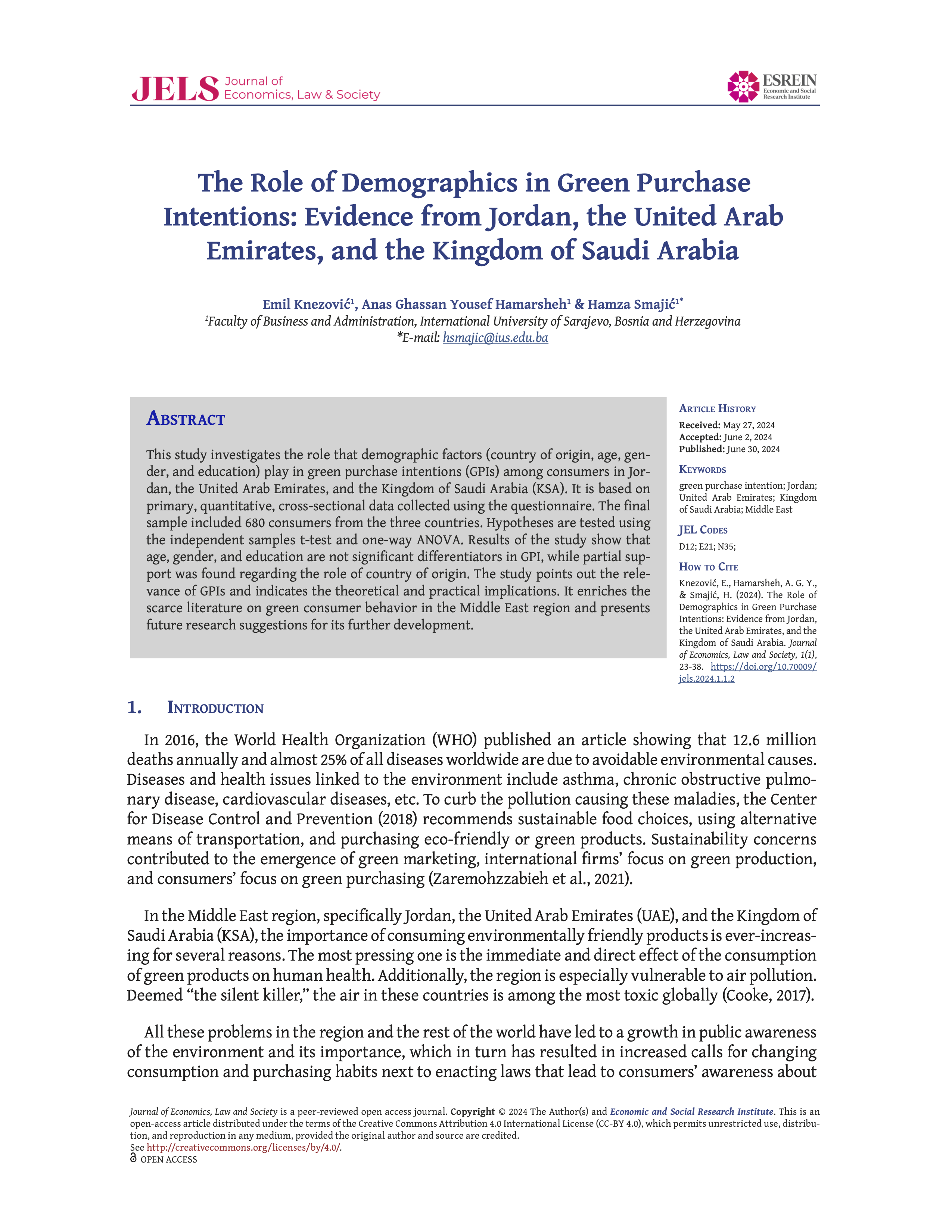 Article 2, Vol. 1, Iss. 1